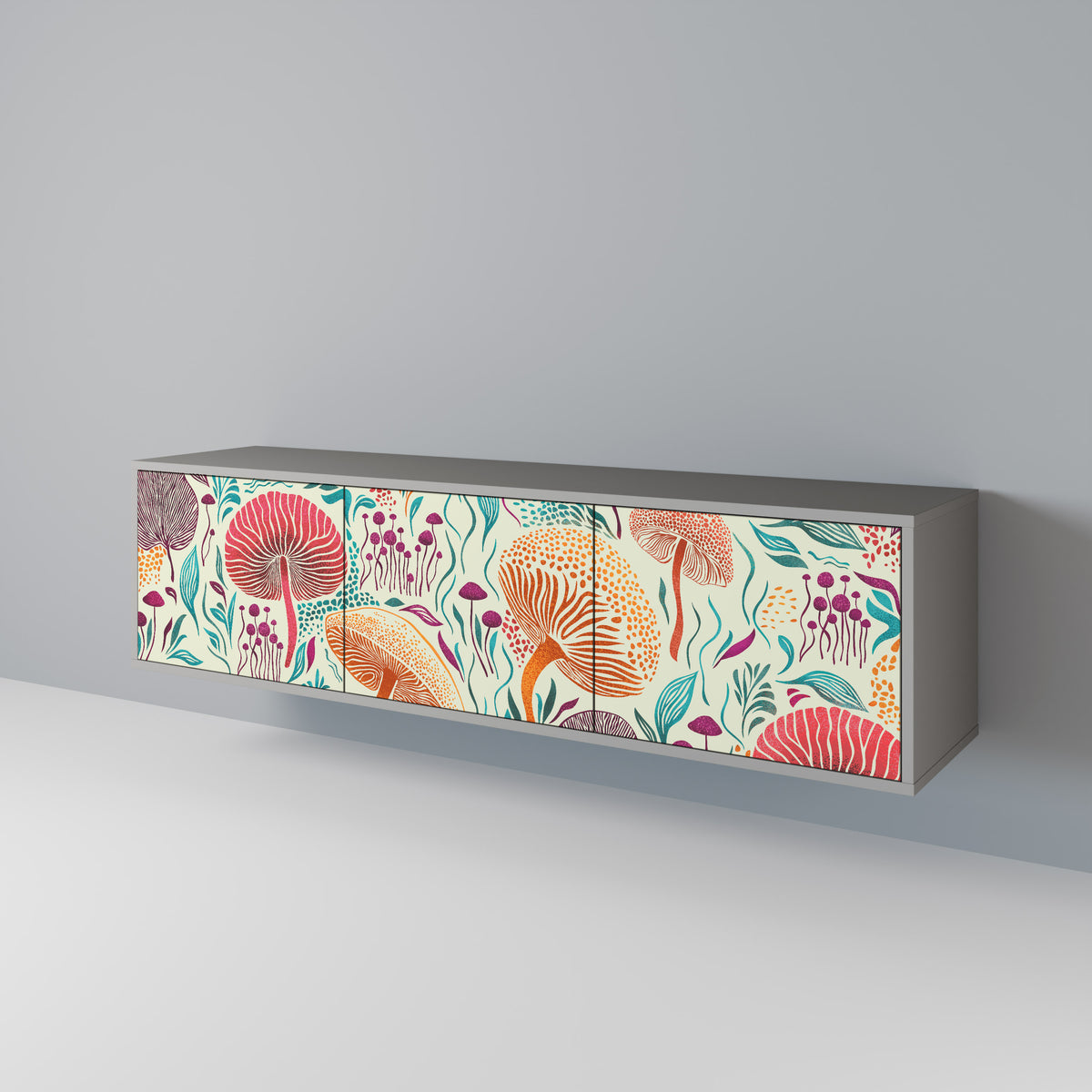 FUNGUS FANTASY Mueble de TV de 3 Puertas
