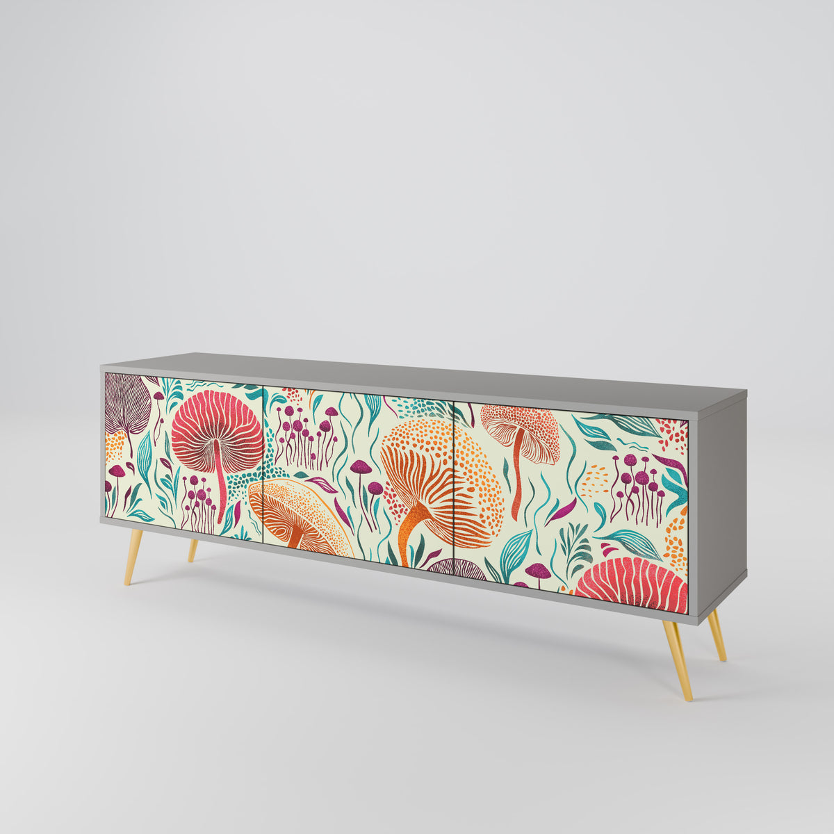 FUNGUS FANTASY Mueble de TV de 3 Puertas