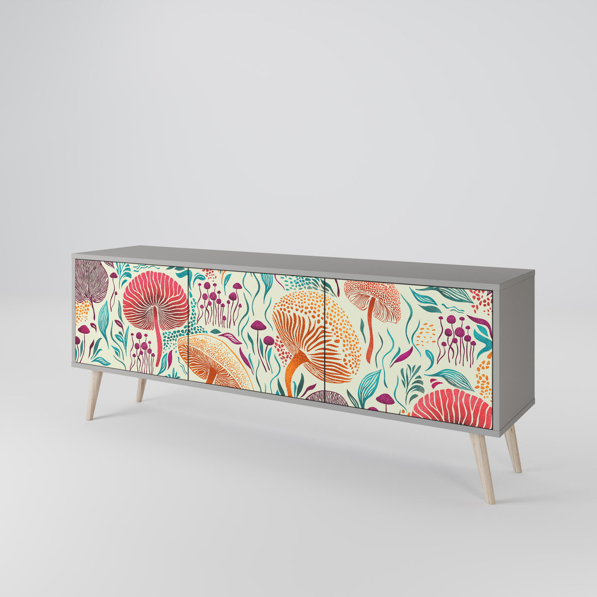 FUNGUS FANTASY Mueble de TV de 3 Puertas