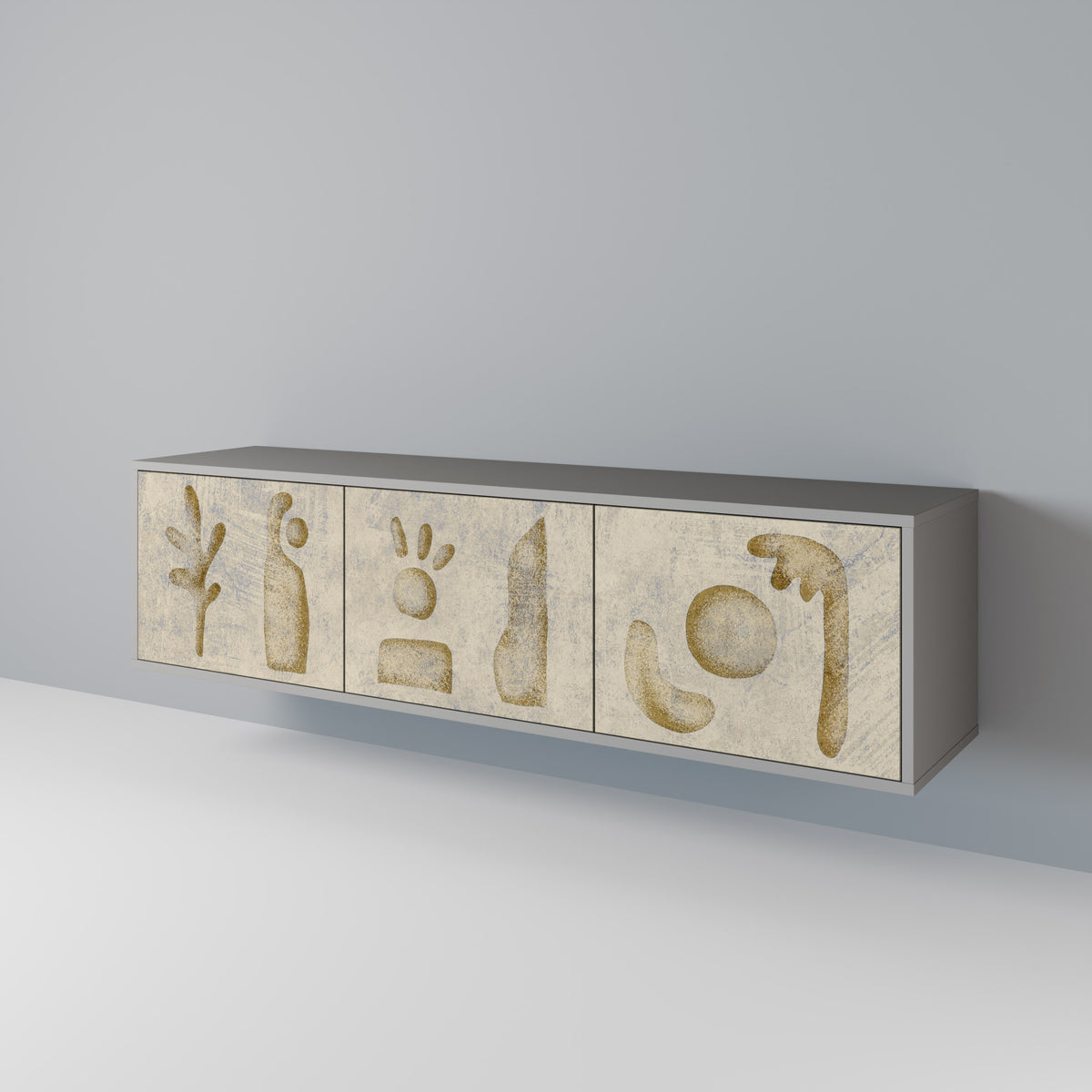 SAND SCULPTURES Mueble de TV de 3 Puertas