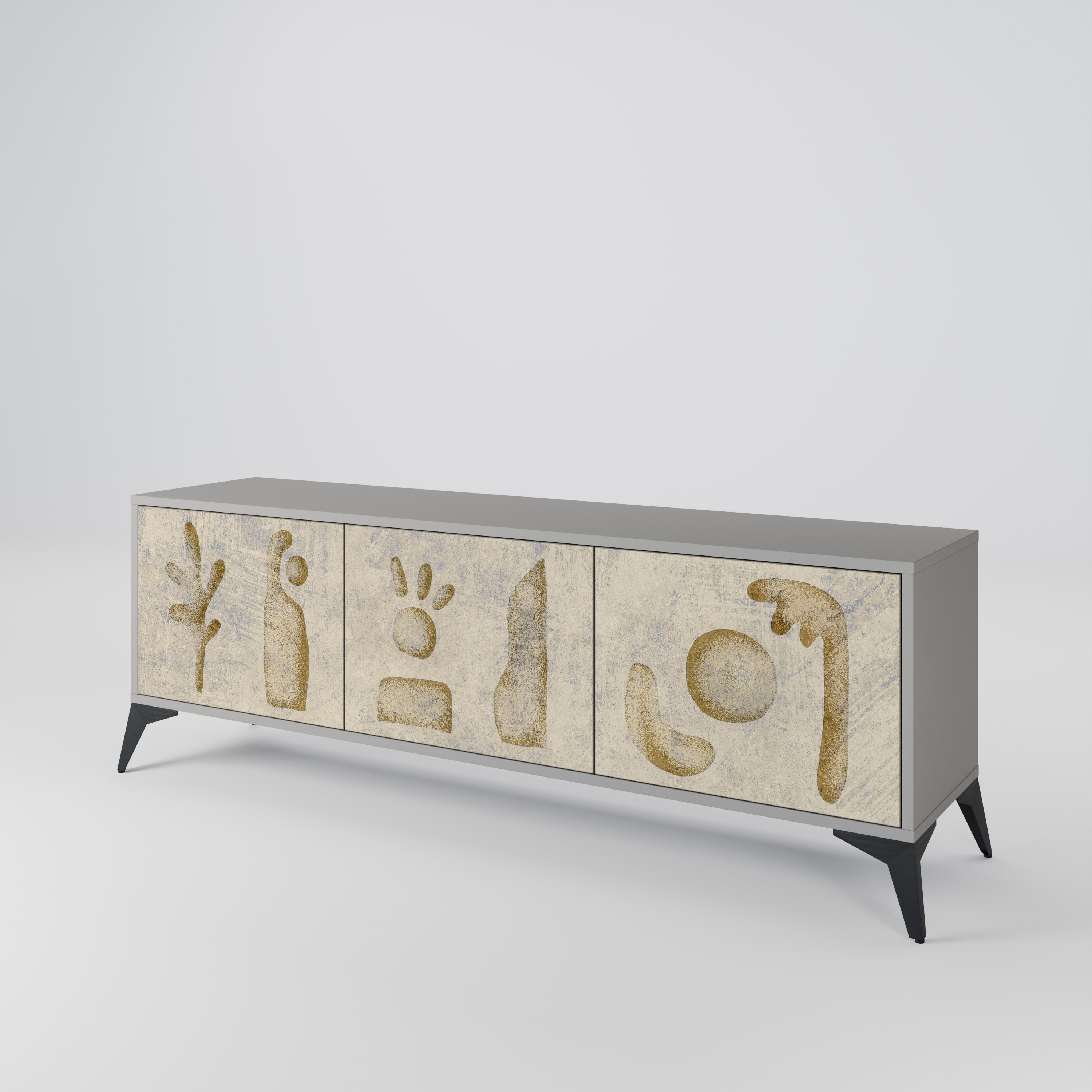 SAND SCULPTURES 3-Door TV Cabinet