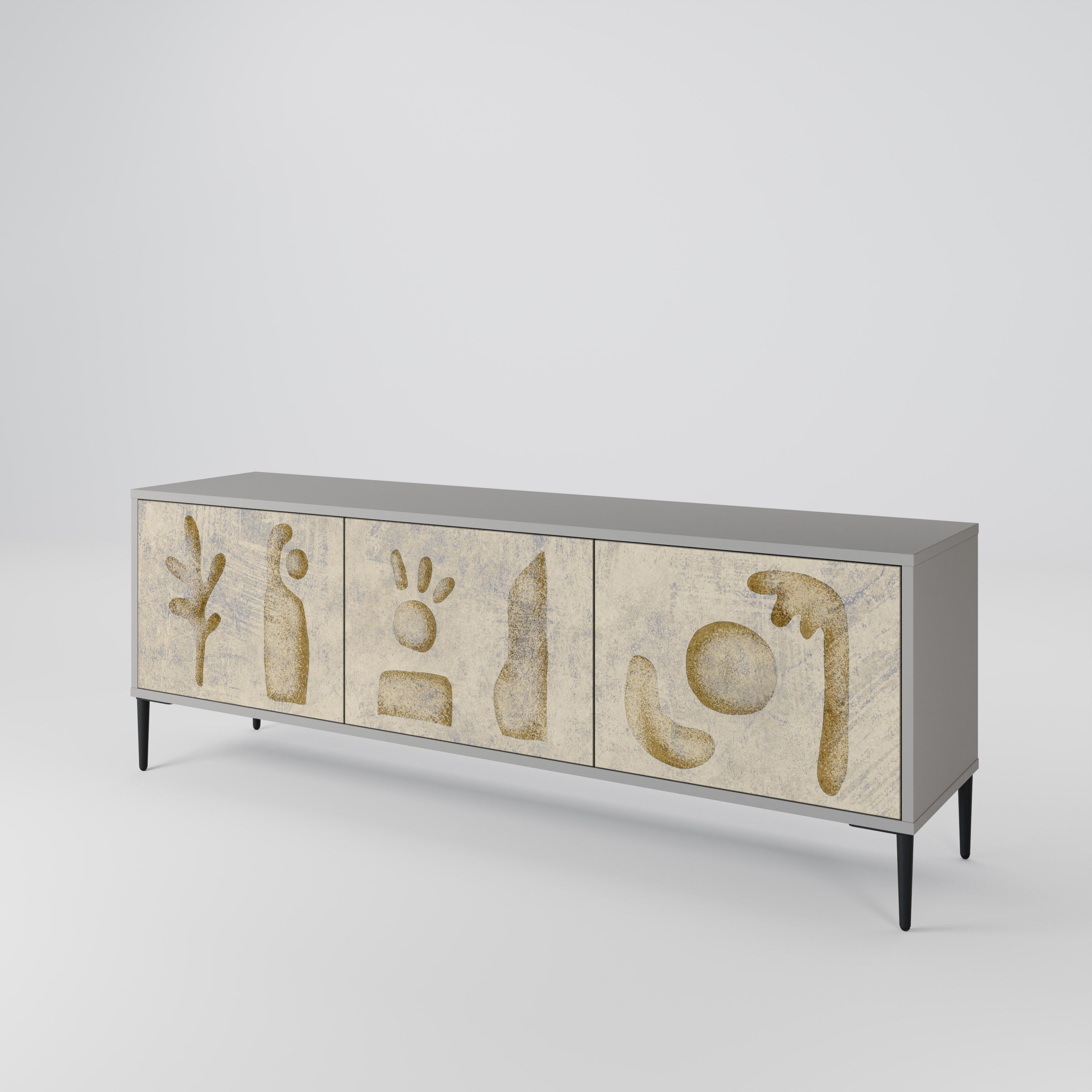 SAND SCULPTURES 3-Door TV Cabinet