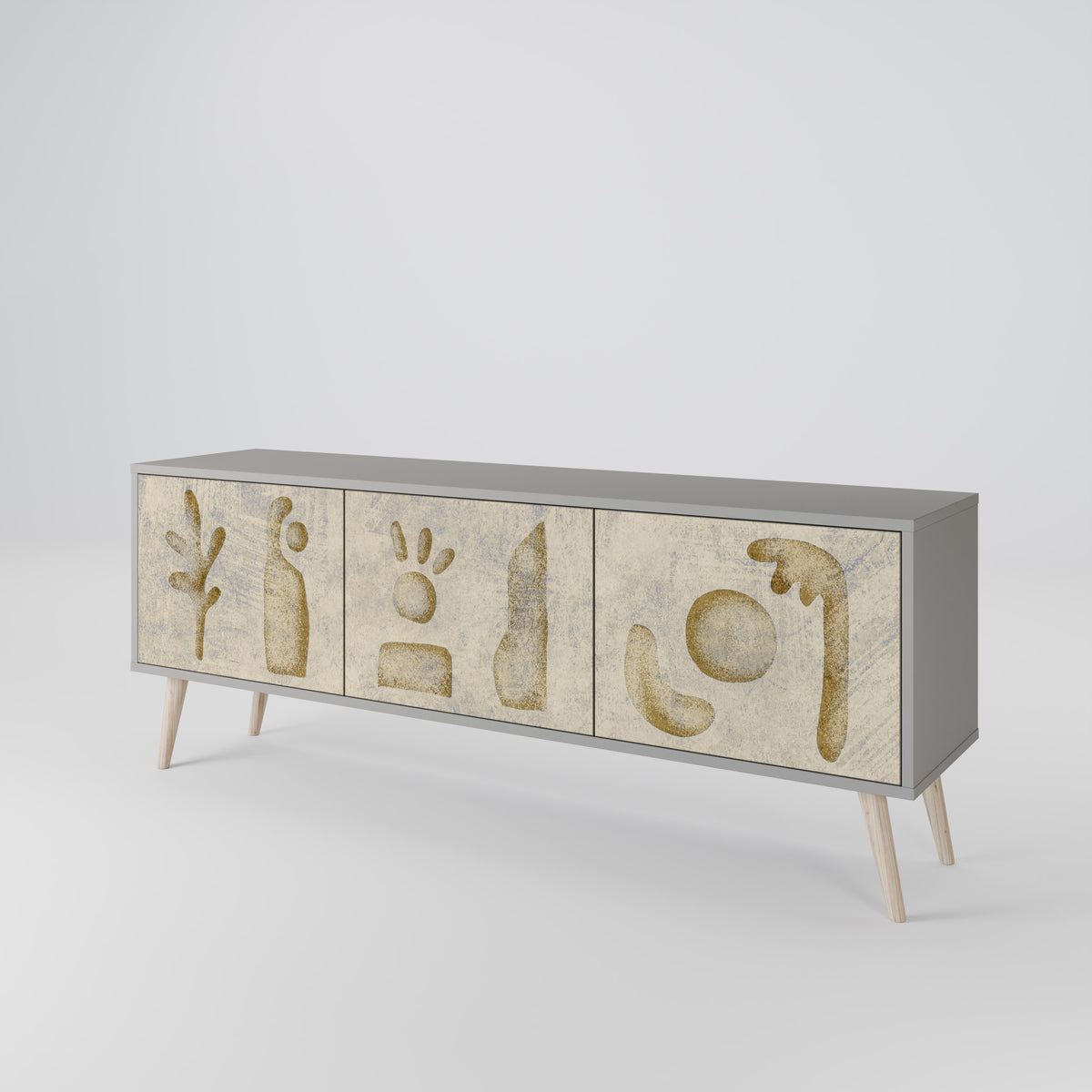 SAND SCULPTURES Mueble de TV de 3 Puertas