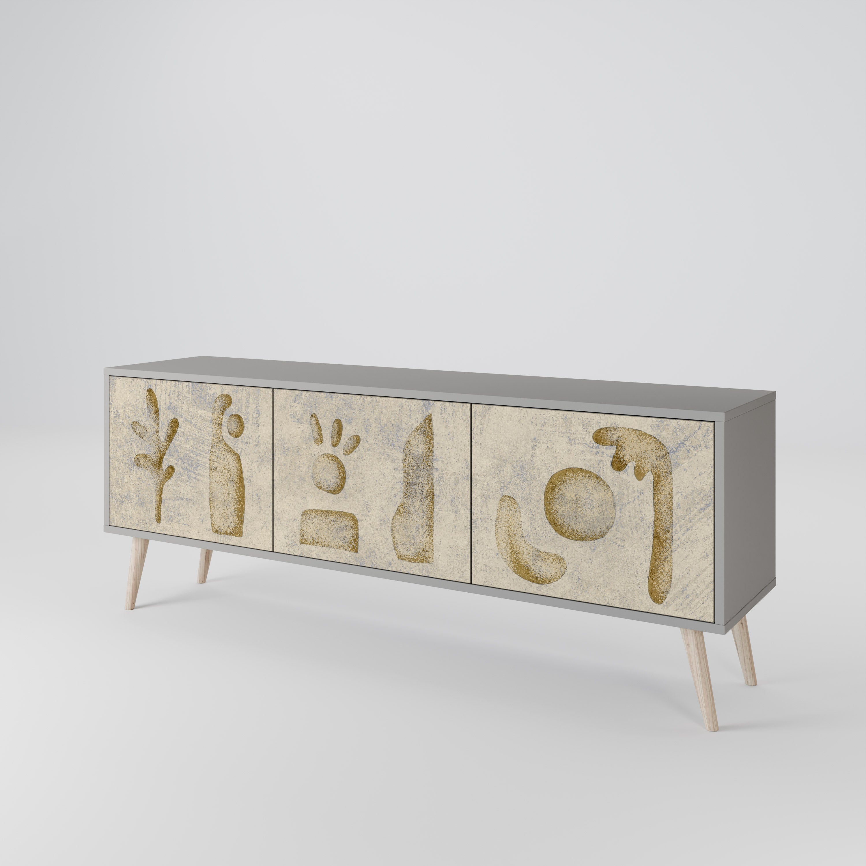 SAND SCULPTURES 3-Door TV Cabinet