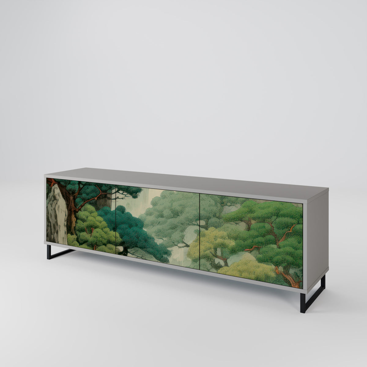 VERDURE ABYSS Mueble de TV de 3 Puertas