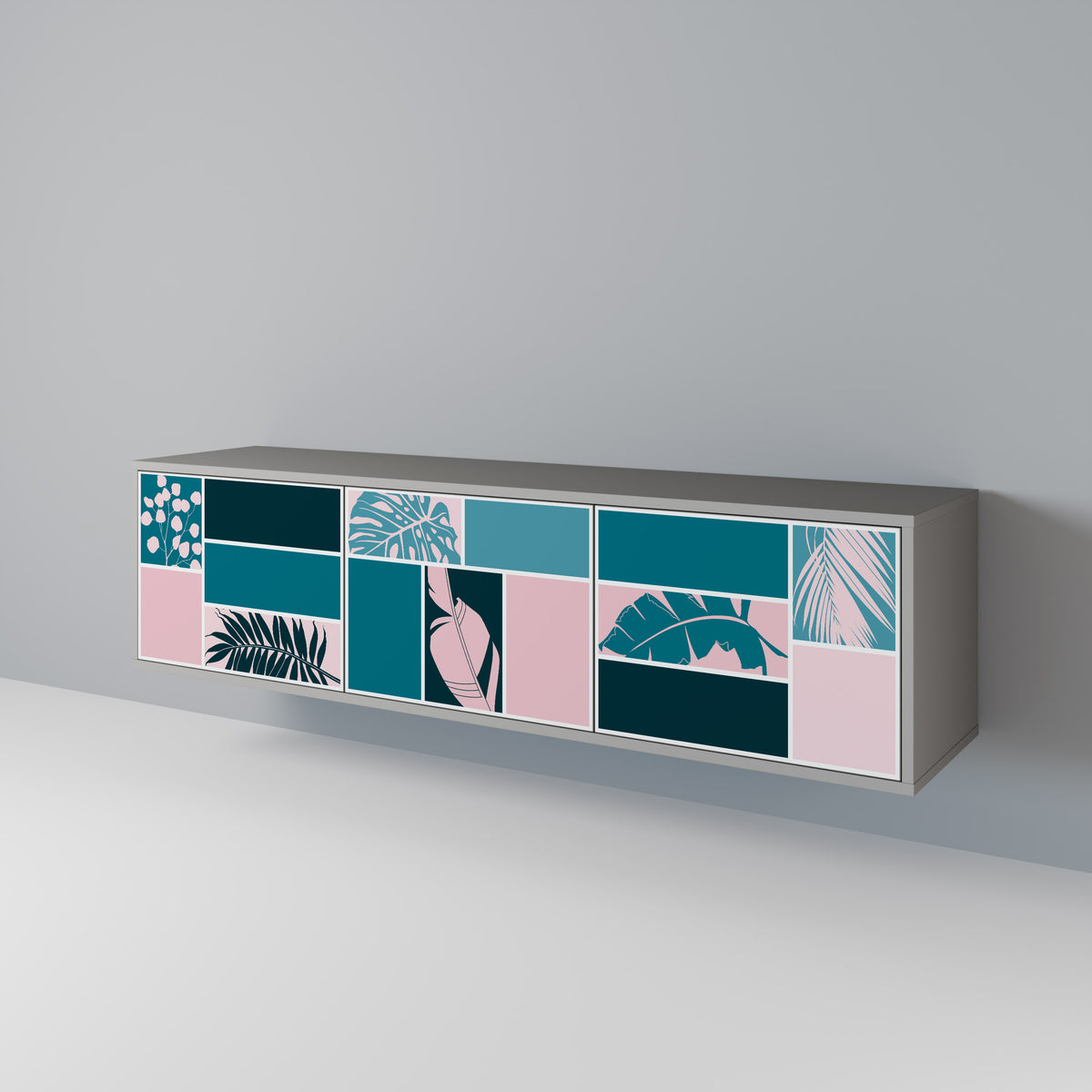 COMBINATION OF SHAPES Mueble de TV de 3 Puertas