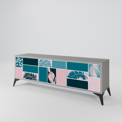 COMBINATION OF SHAPES Mueble de TV de 3 Puertas
