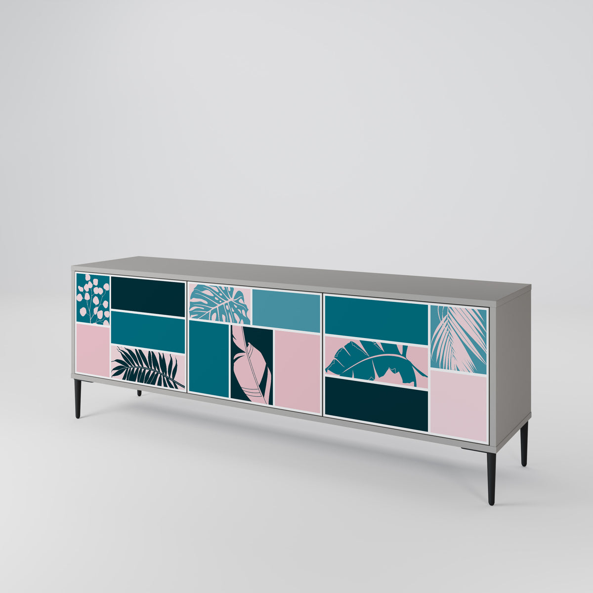 COMBINATION OF SHAPES Mueble de TV de 3 Puertas
