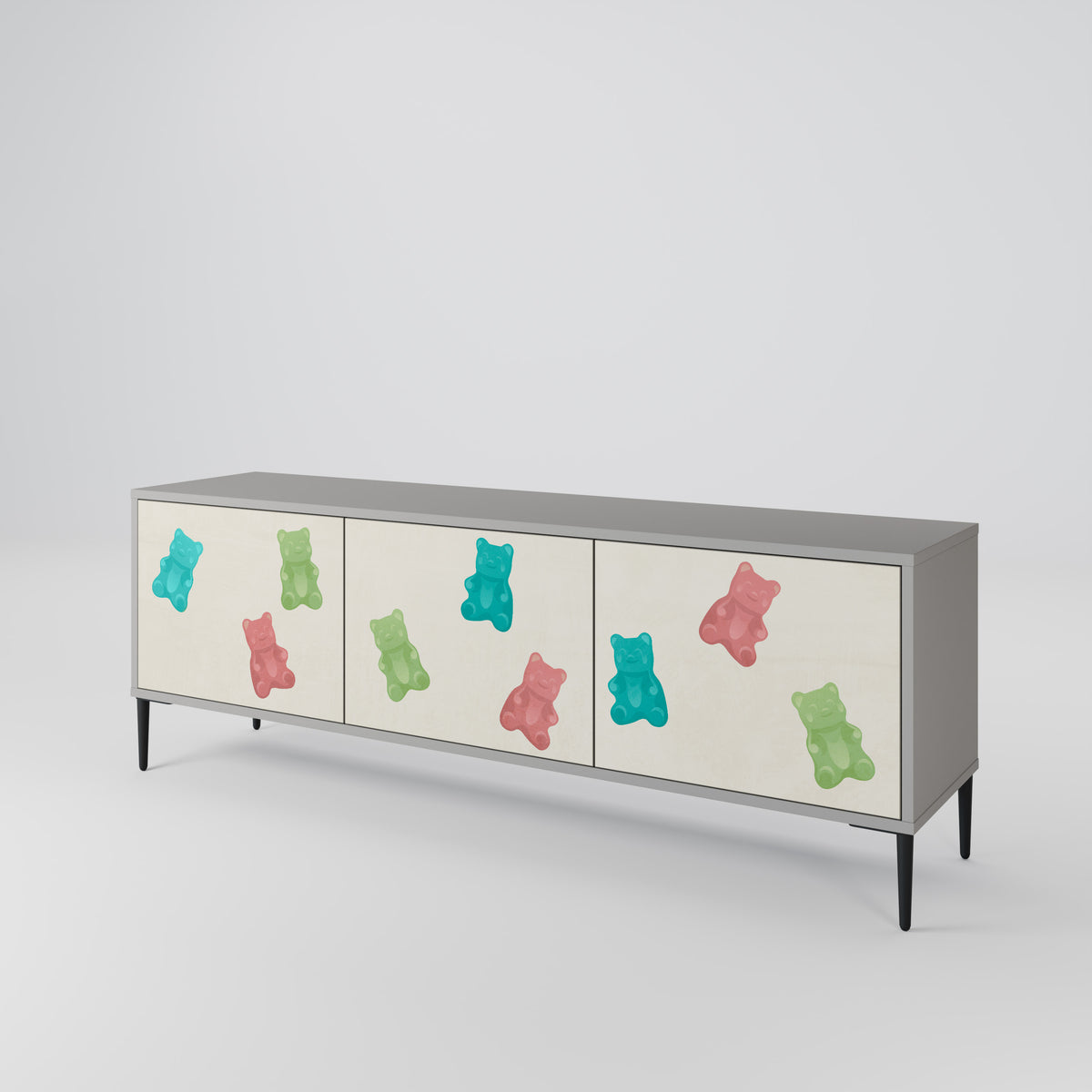 GUMMY BEARS Mueble de TV de 3 Puertas