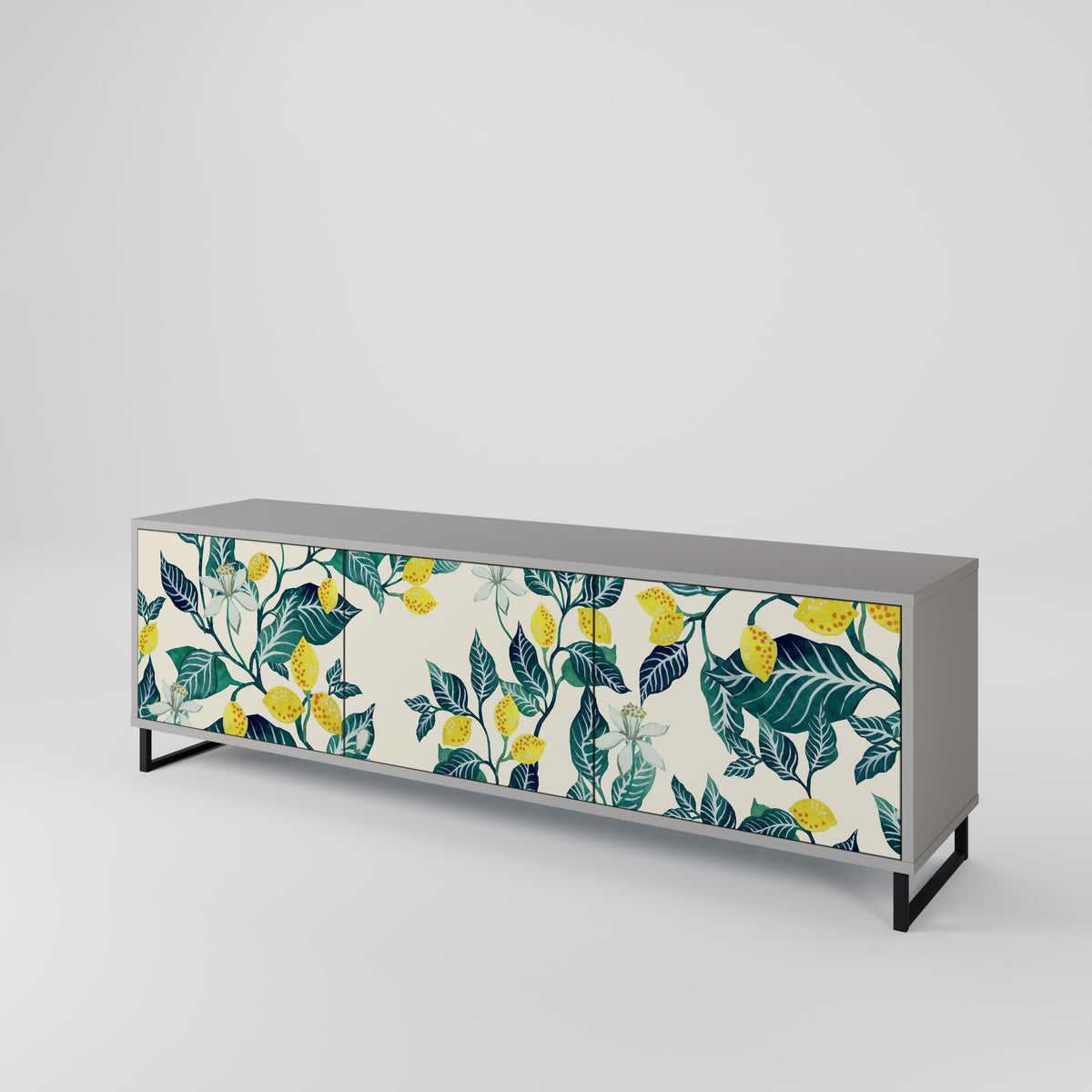LEMON TREE Mueble de TV de 3 Puertas