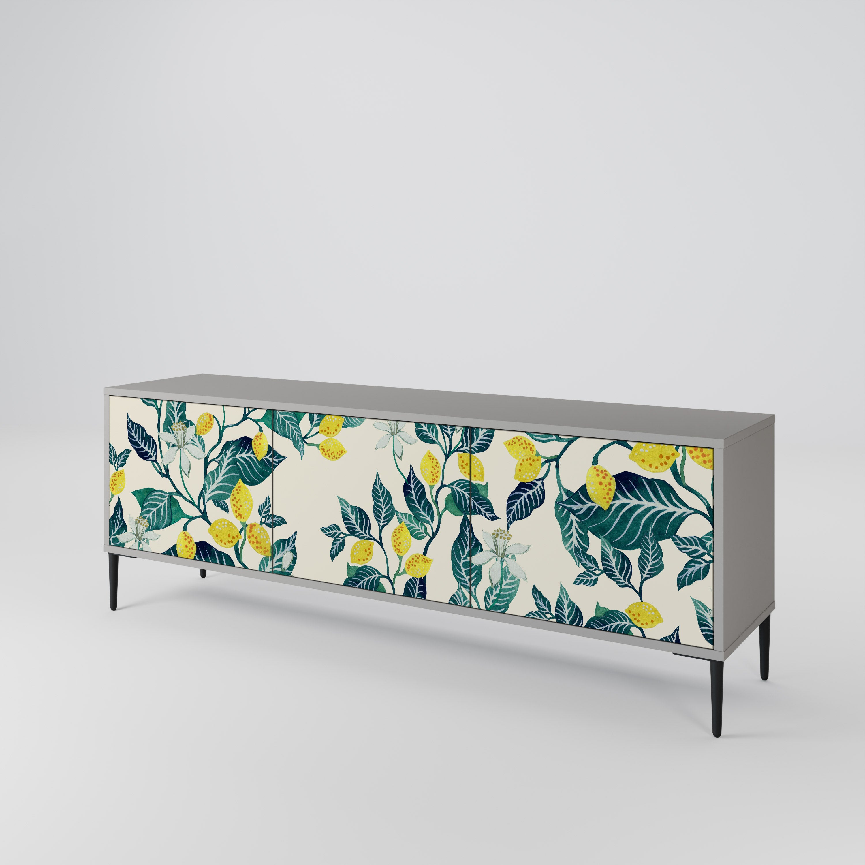 LEMON TREE Mueble de TV de 3 Puertas