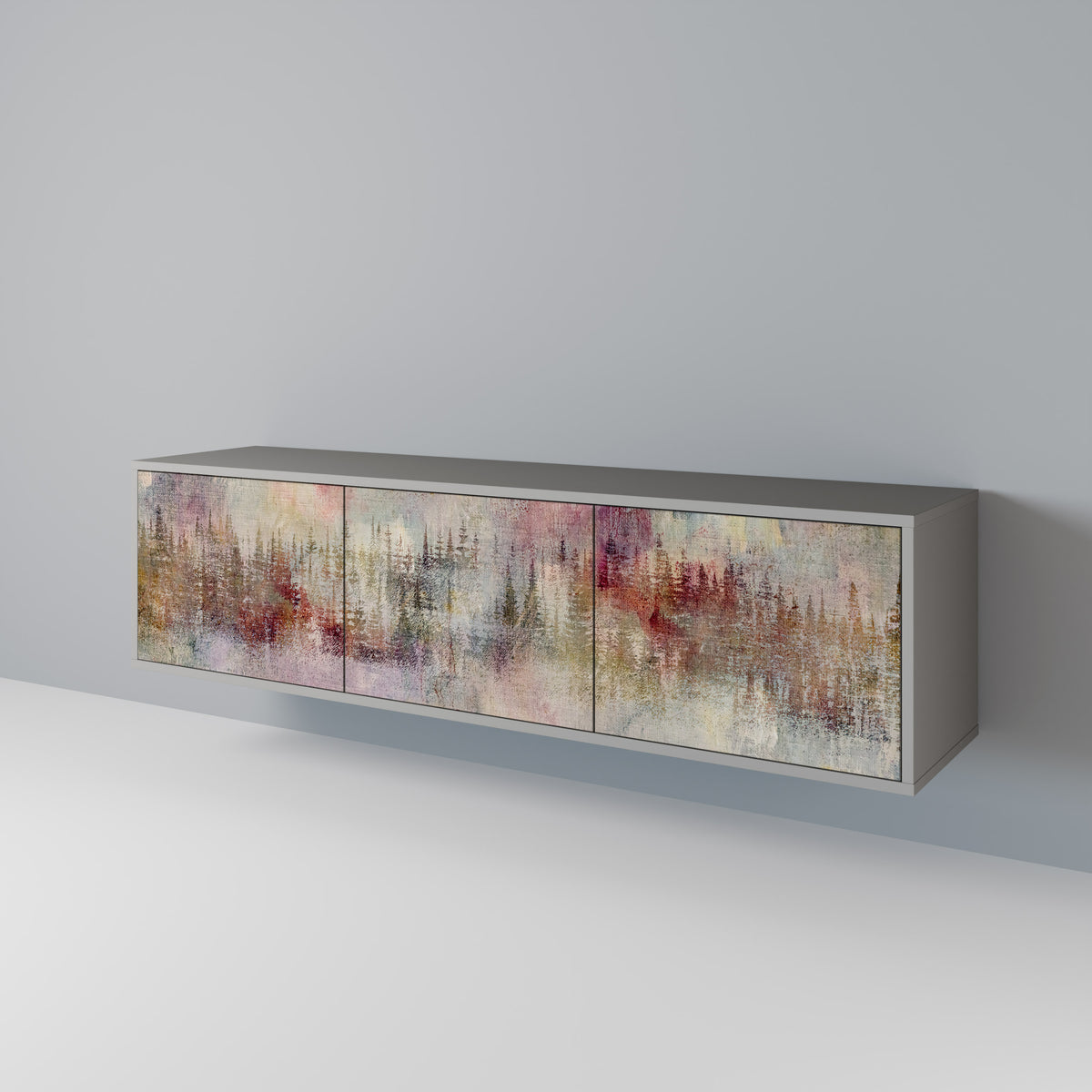 VEILED SUMMIT Mueble de TV de 3 Puertas