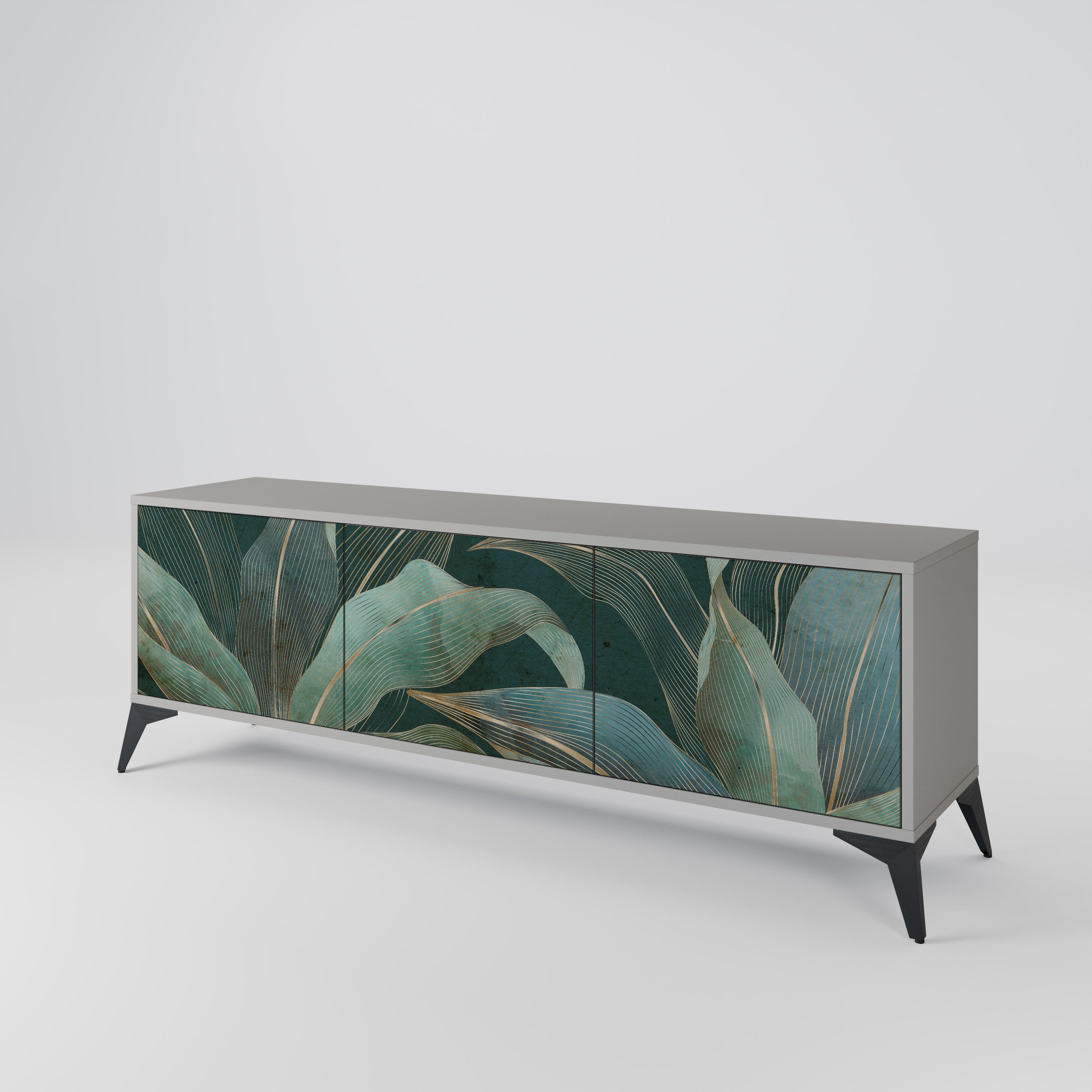 ROYAL GREEN Mueble de TV de 3 Puertas