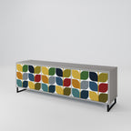 WEIGHTLESS HOURS Mueble de TV de 3 Puertas en Acabado Gris