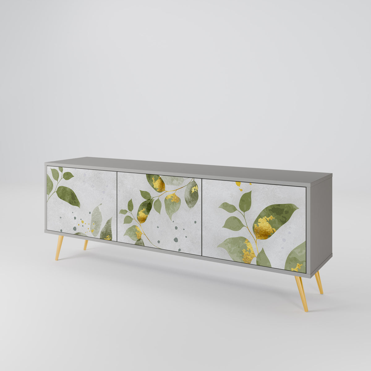 ELEGANT BOTANICS Mueble de TV de 3 Puertas