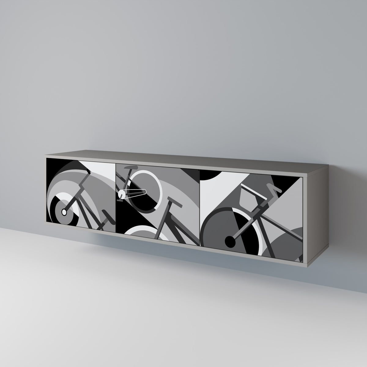 BIKE ENERGY Mueble de TV de 3 Puertas