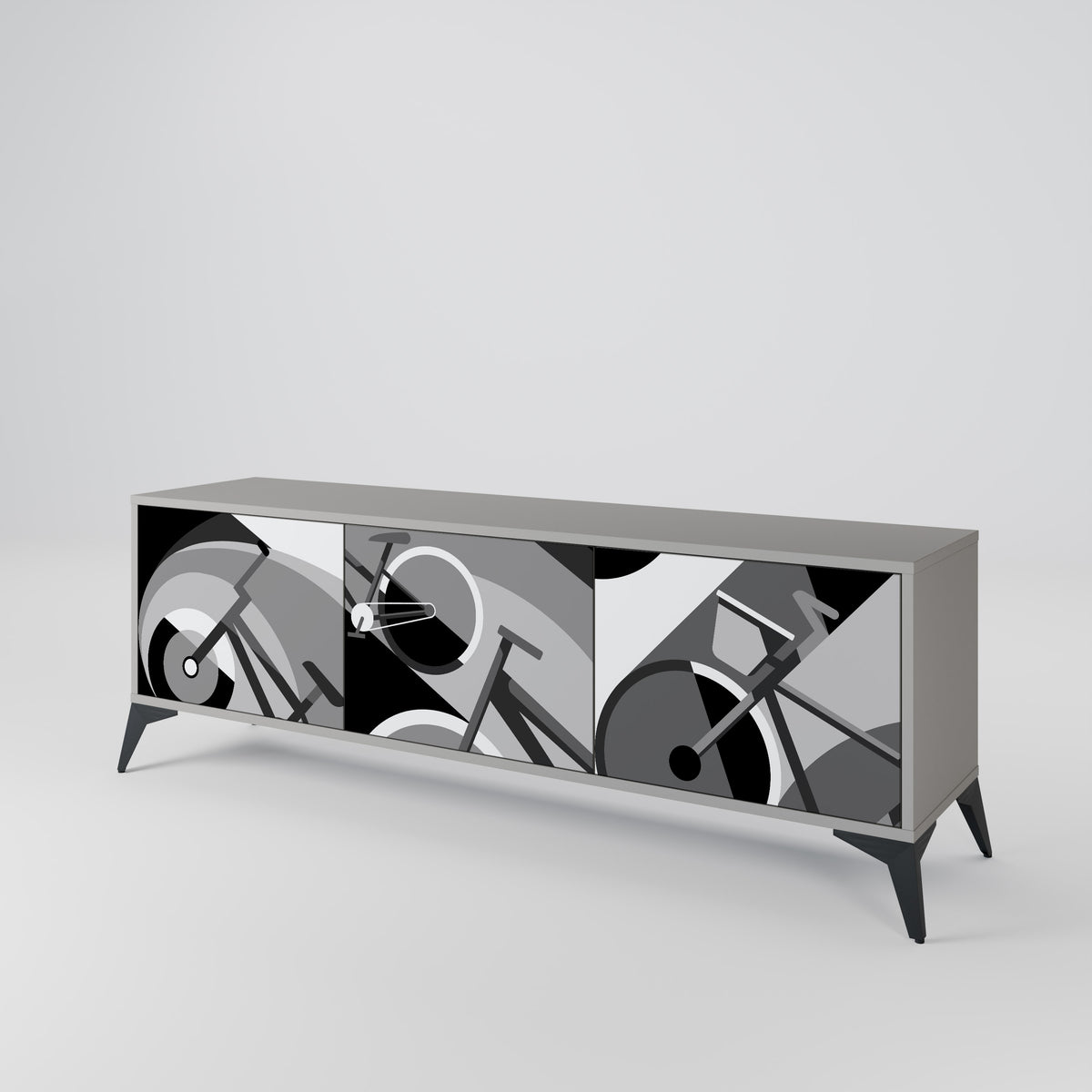 BIKE ENERGY Mueble de TV de 3 Puertas
