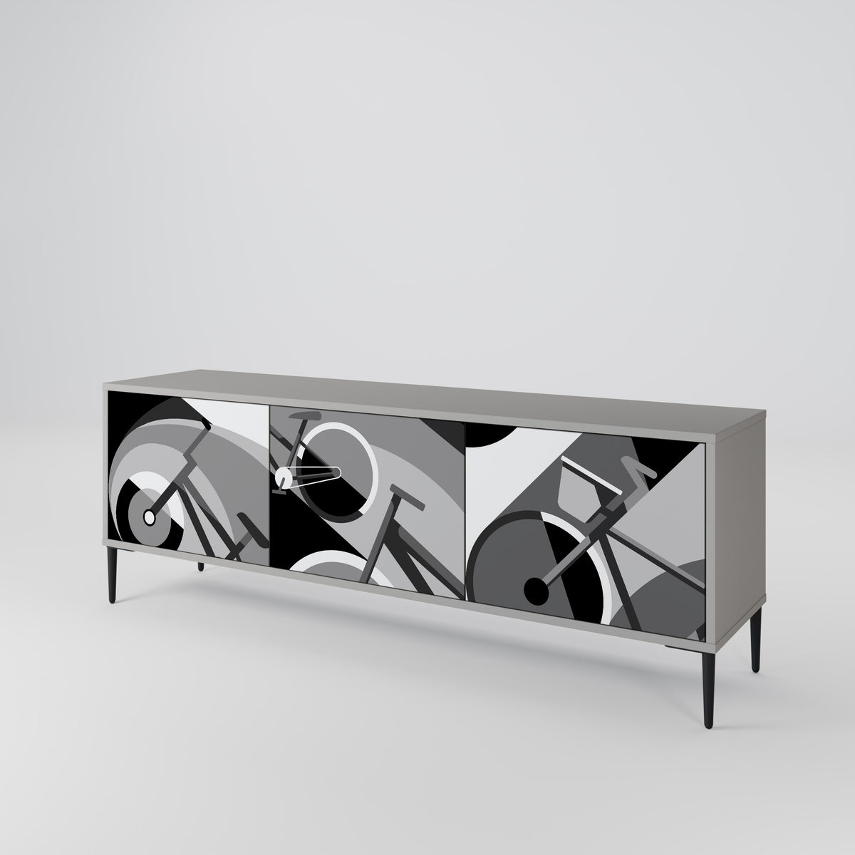 BIKE ENERGY Mueble de TV de 3 Puertas