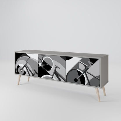 BIKE ENERGY Mueble de TV de 3 Puertas