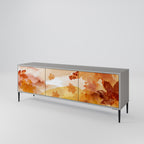 TRACES OF AUTUMN Mueble de TV de 3 Puertas en Acabado Gris