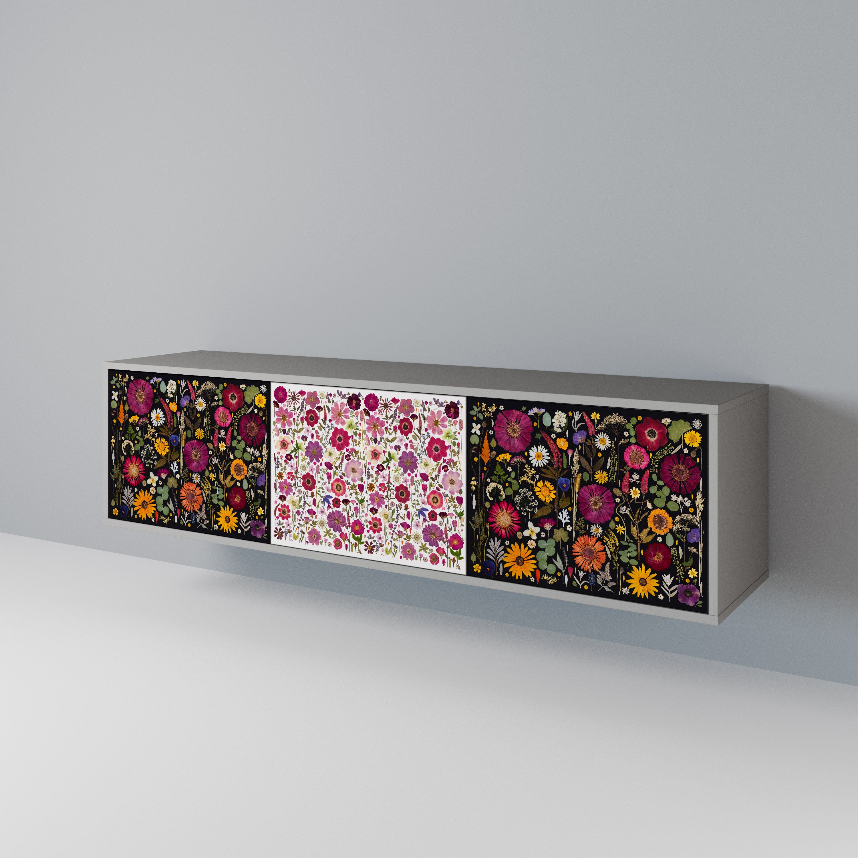 DAYNITE GARDEN Mueble de TV de 3 Puertas