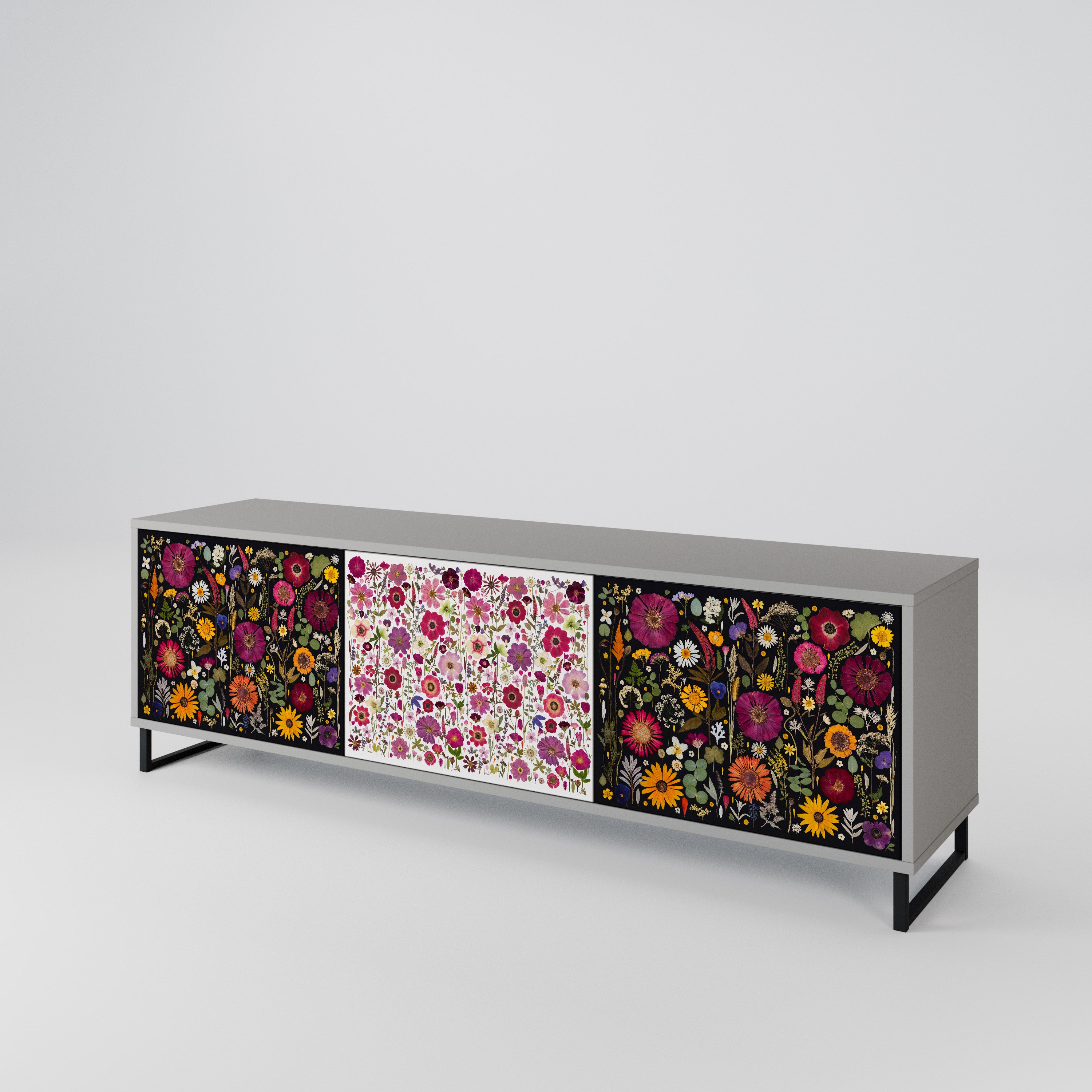 DAYNITE GARDEN Mueble de TV de 3 Puertas