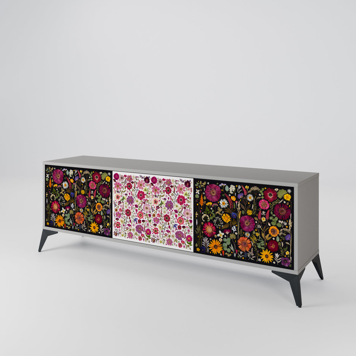 DAYNITE GARDEN Mueble de TV de 3 Puertas