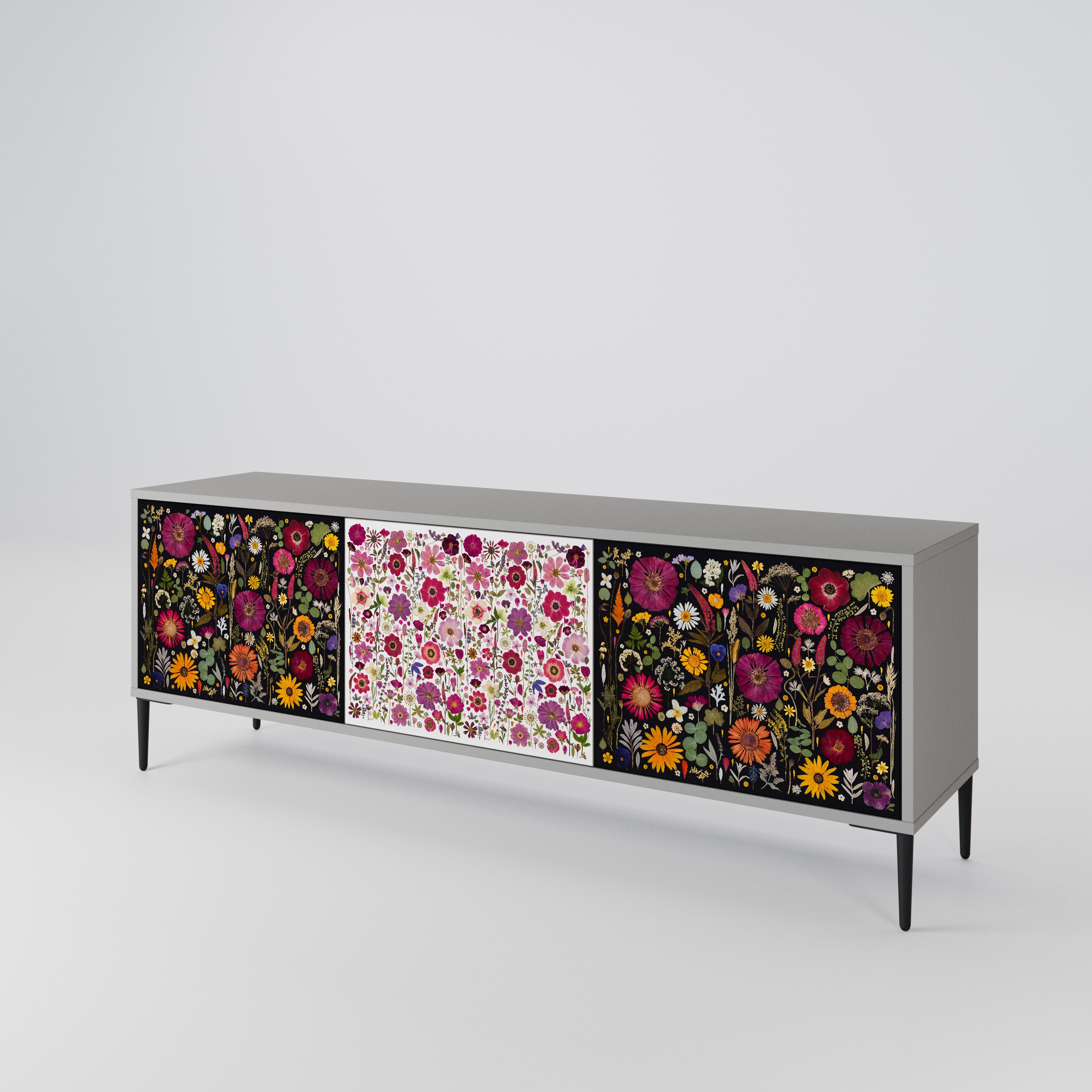 DAYNITE GARDEN Mueble de TV de 3 Puertas