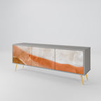 SANDHILLS SPLENDOUR 3-Door TV Stand in Grey Finish