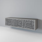 TEMPORARY SEQUENCE Mueble de TV de 3 Puertas en Acabado Gris