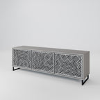 TEMPORARY SEQUENCE Mueble de TV de 3 Puertas en Acabado Gris