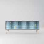 OUT OF CONTEXT 3-Door TV Stand in Grey Finish