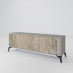 SCREEN ERROR Mueble de TV de 3 Puertas en Acabado Gris