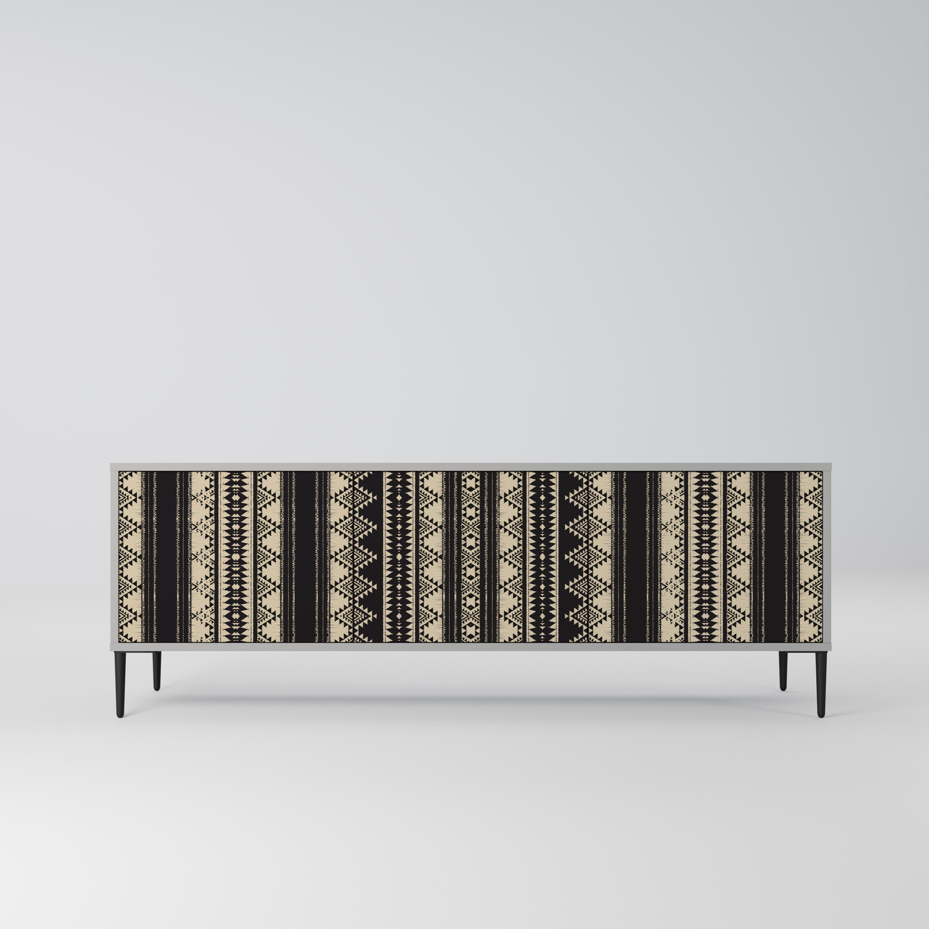 AZTEC 3-Door TV Stand in Grey Finish