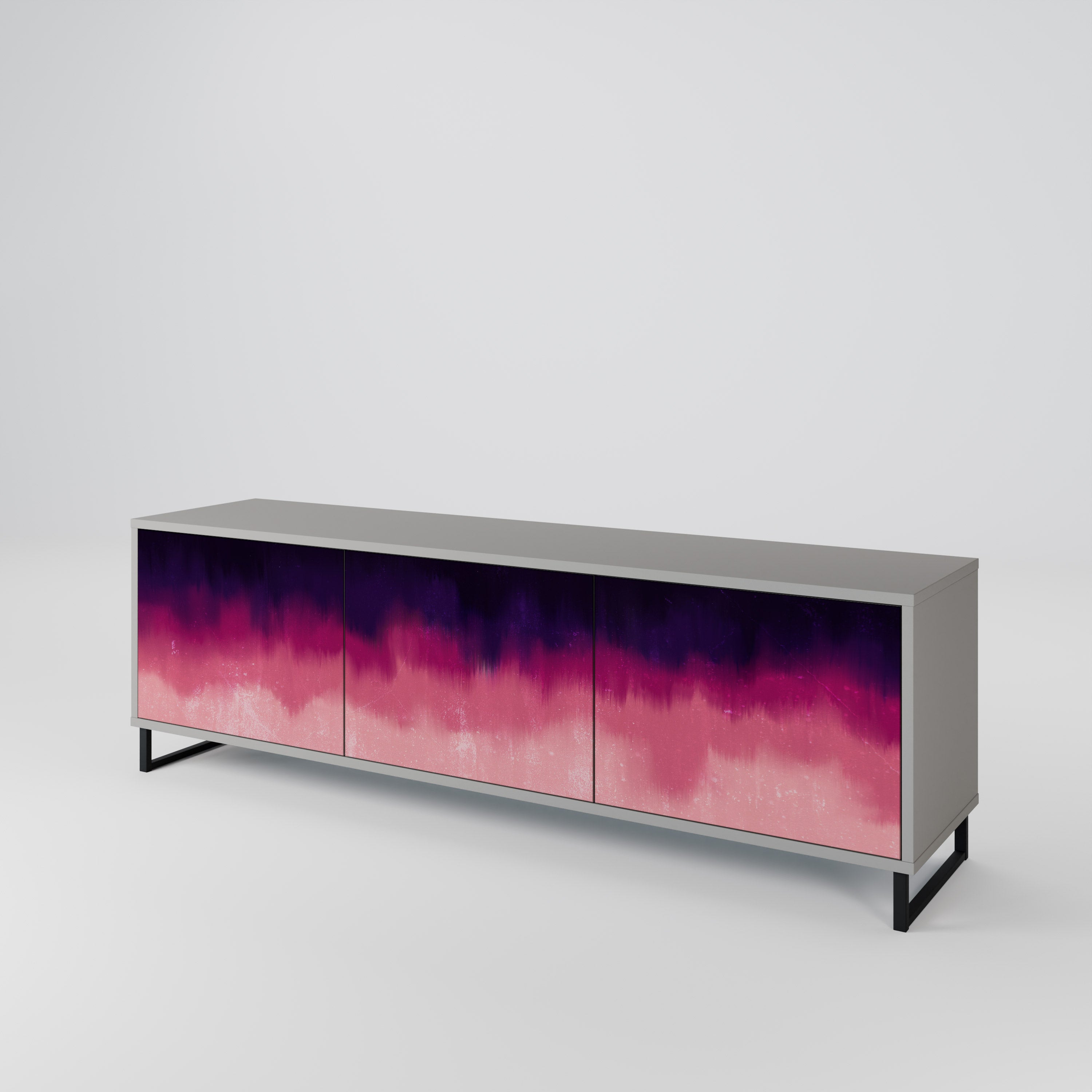 AURORA BOREALIS Mueble de TV de 3 Puertas