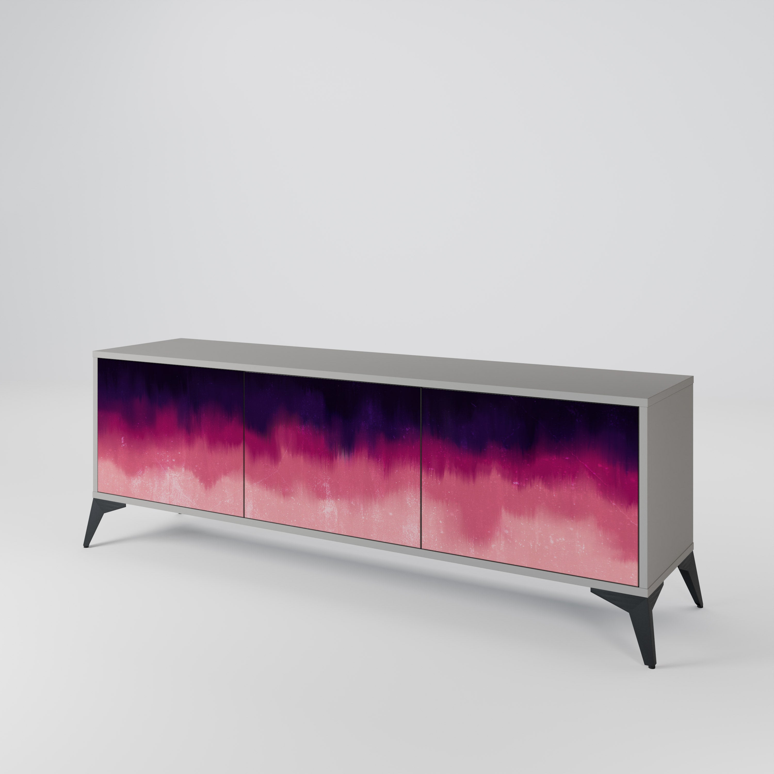 AURORA BOREALIS Mueble de TV de 3 Puertas