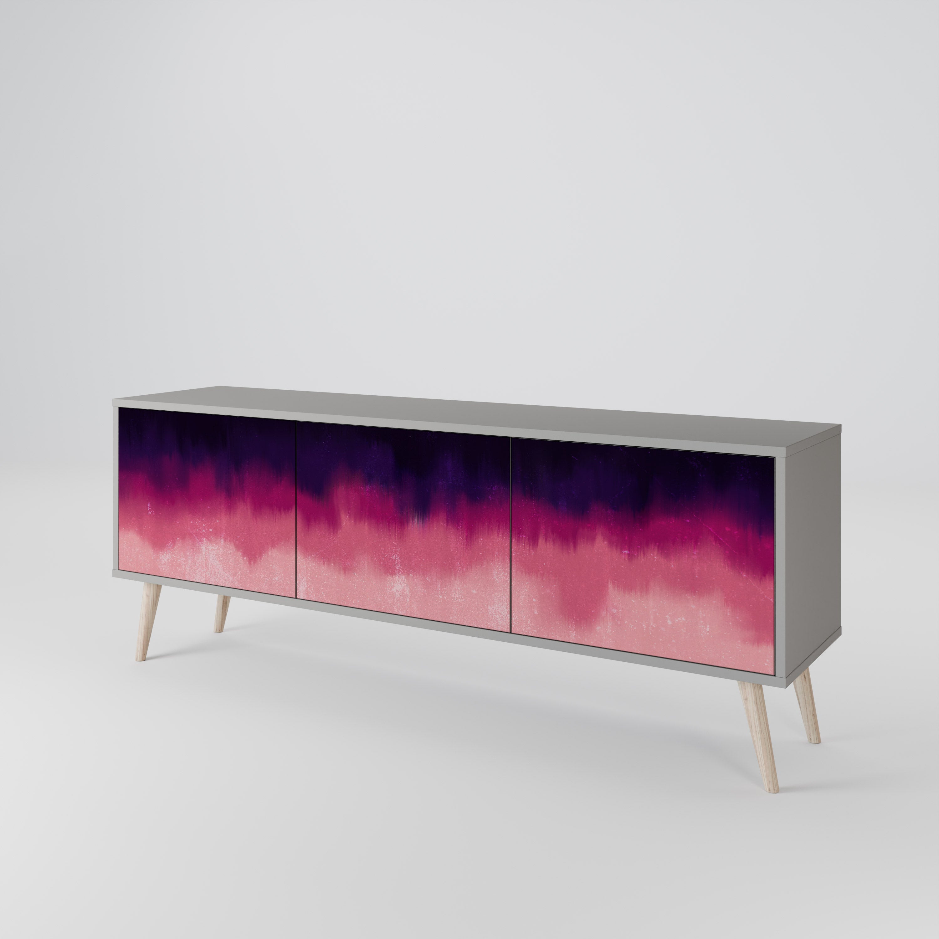 AURORA BOREALIS Mueble de TV de 3 Puertas