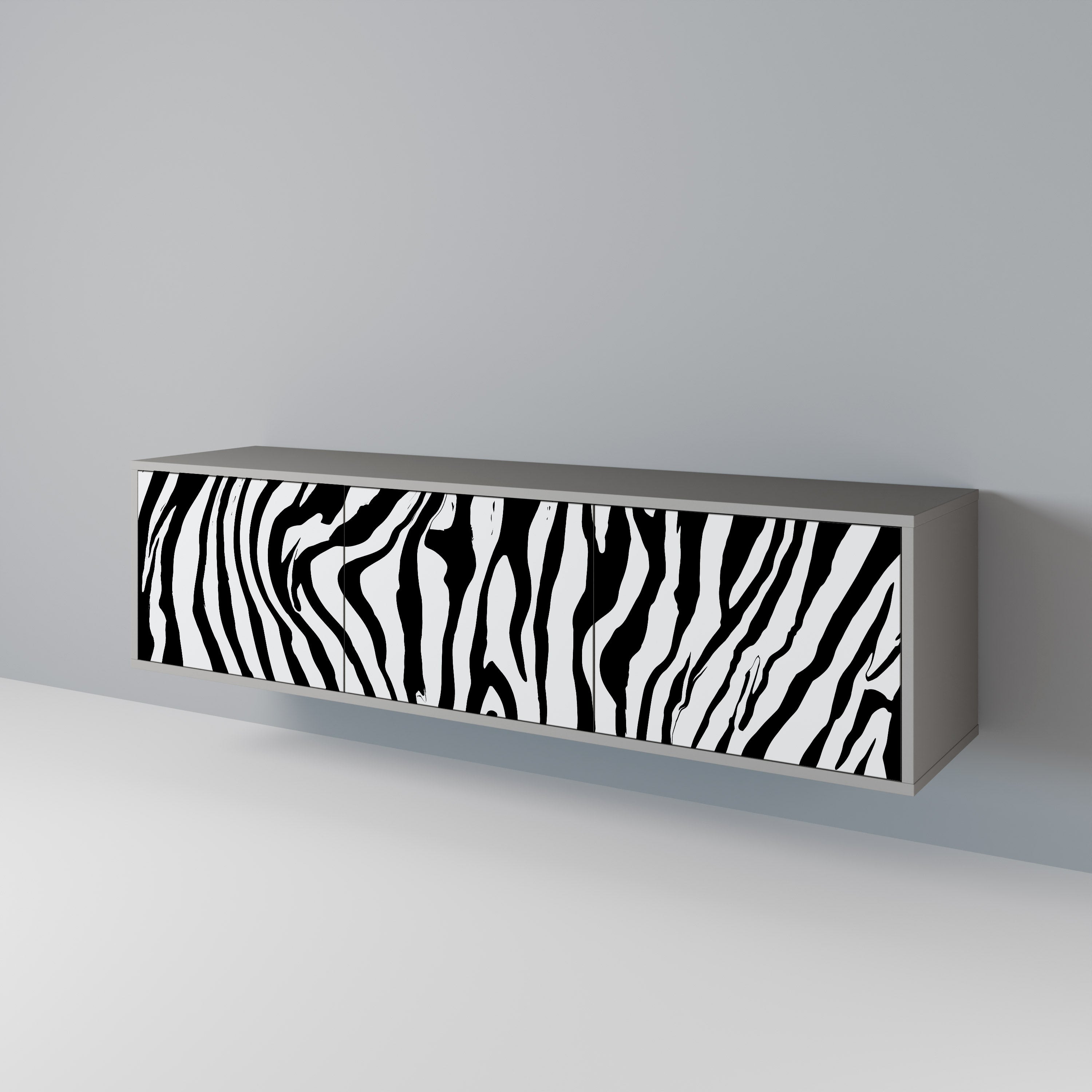 SPLENDID ZEBRA Mueble de TV de 3 Puertas