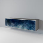 CELESTIAL FALL 3-Door TV Stand in Grey Finish