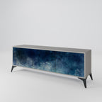 CELESTIAL FALL 3-Door TV Stand in Grey Finish