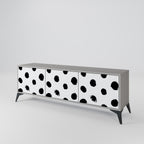 SLIPPING MINUTES Mueble de TV de 3 Puertas en Acabado Gris