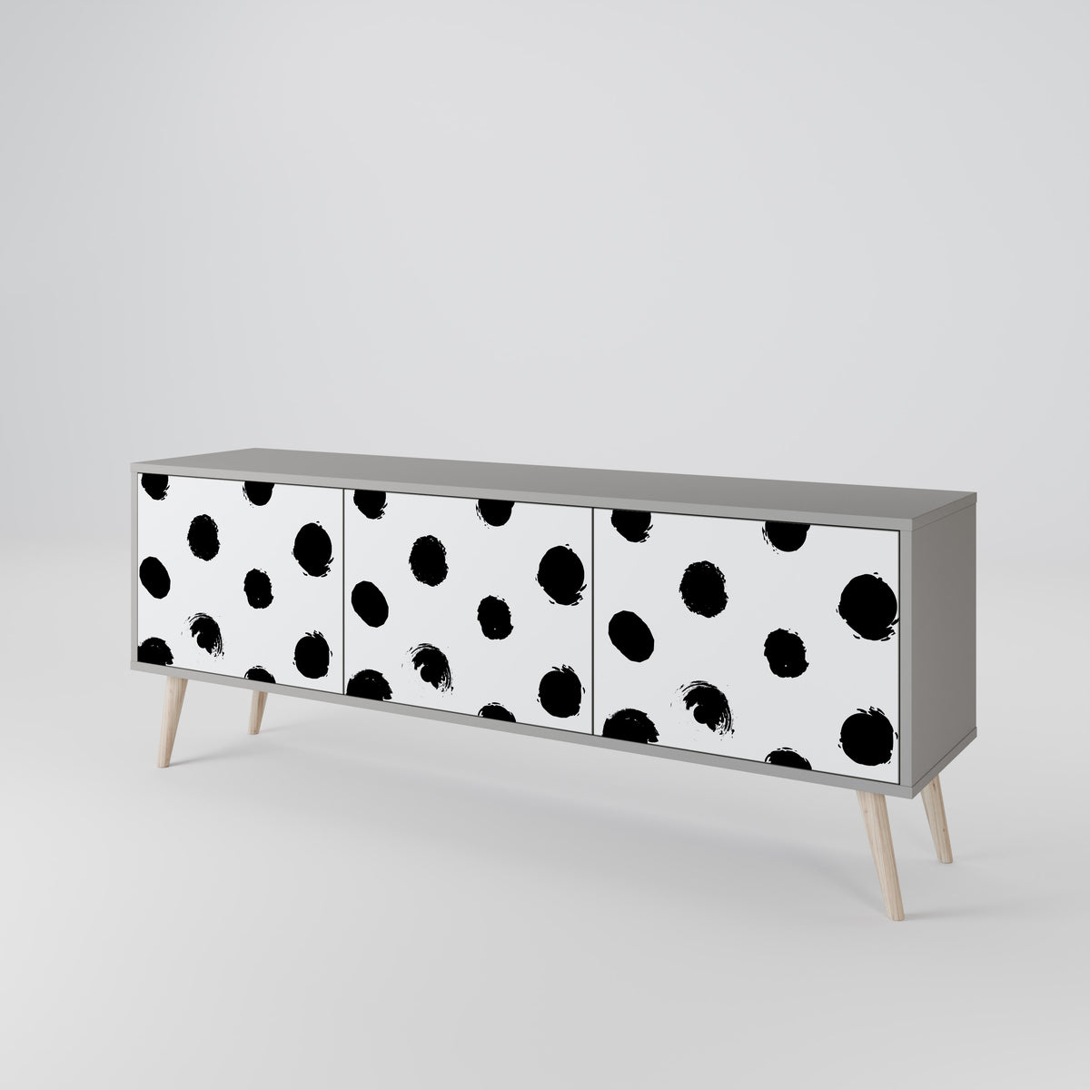 SLIPPING MINUTES 3-Door TV Cabinet