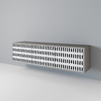 NIGHTY MELODIES Mueble de TV de 3 Puertas en Acabado Gris