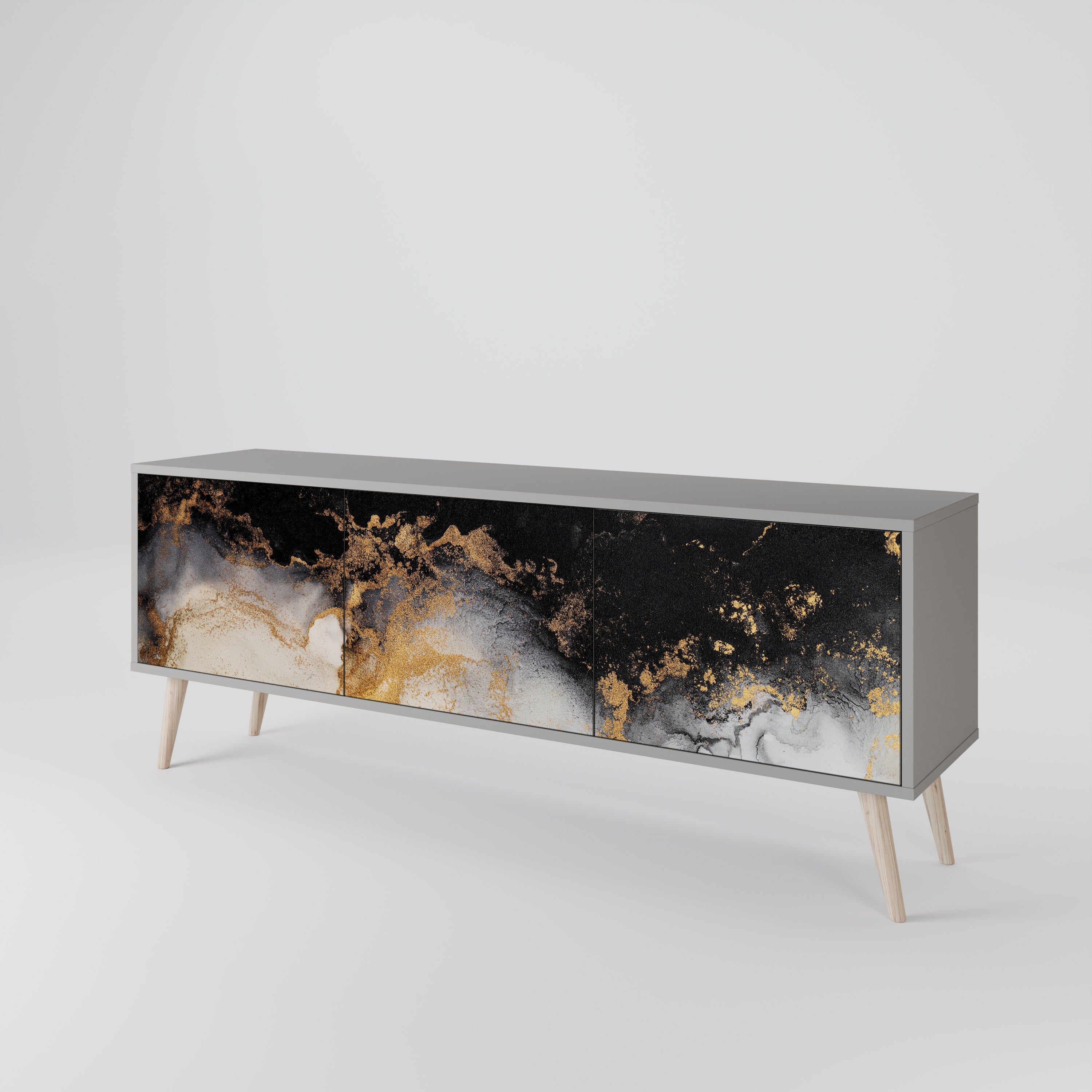 MARBLE OF TOMMORROW Mueble de TV de 3 Puertas