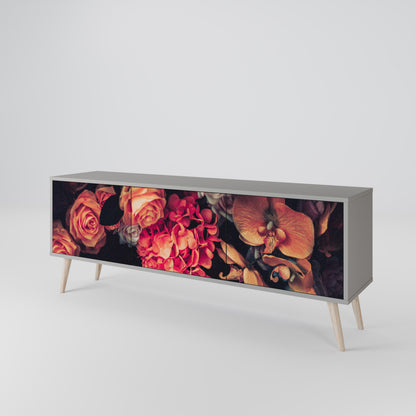 NEVERENDING BLOOM Mueble de TV de 3 Puertas