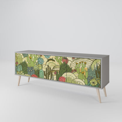 SUCCULENTS KALEIDOSCOPE Mueble de TV de 3 Puertas