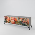 STYLISH BEAUTY Mueble de TV de 3 Puertas en Acabado Gris