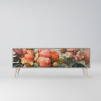 STYLISH BEAUTY Mueble de TV de 3 Puertas en Acabado Gris