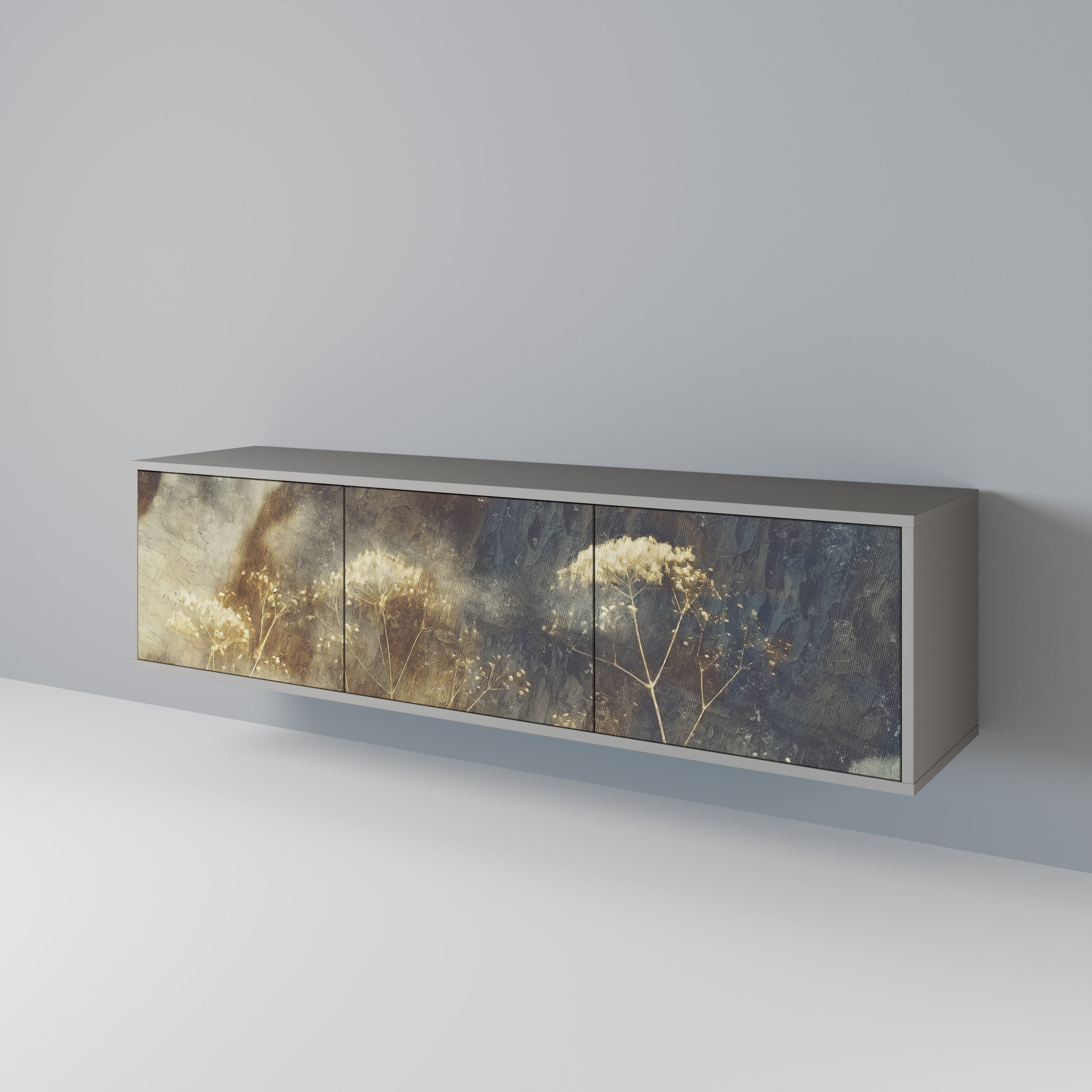 GENTLE POWER Mueble de TV de 3 Puertas