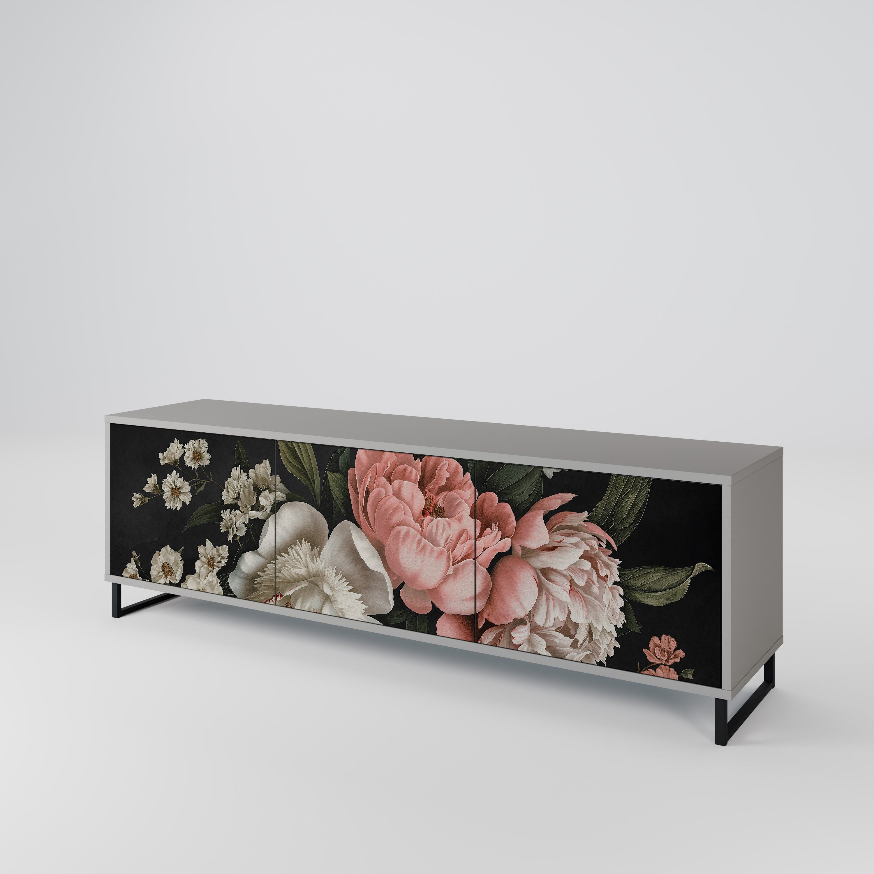 LUSH ELEGANCE Mueble de TV de 3 Puertas